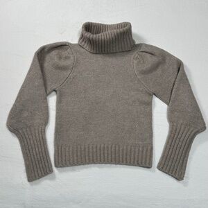 Industry by Republic Clothing Co. Puff Sleeve Sweater Taupe Heather Size M